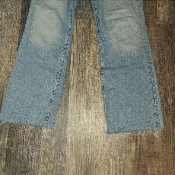 Zara Light Blue Flare & Wide Leg Jeans - Picture 6 of 13